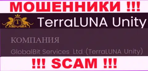 Обманщики ТерраЛуна Юнити не скрывают свое юридическое лицо - это GlobalBit Services