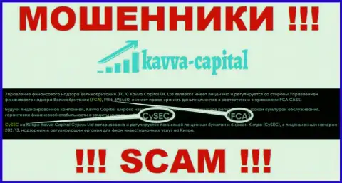 Financial Conduct Authority (FCA) - это мошеннический регулирующий орган, будто бы регулирующий деятельность Kavva Capital Com