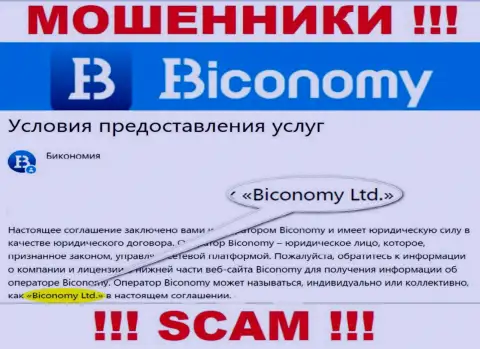 Юридическое лицо, которое владеет интернет-жуликами Biconomy - это Biconomy Ltd