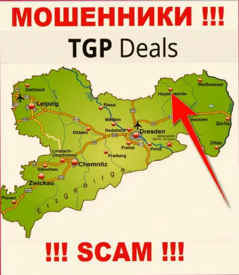 Офшорный адрес регистрации организации TGP Deals липа - воры !!!