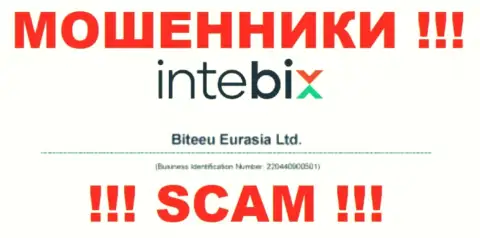 Как представлено на официальном онлайн-ресурсе мошенников Intebix: 220440900501 - это их номер регистрации