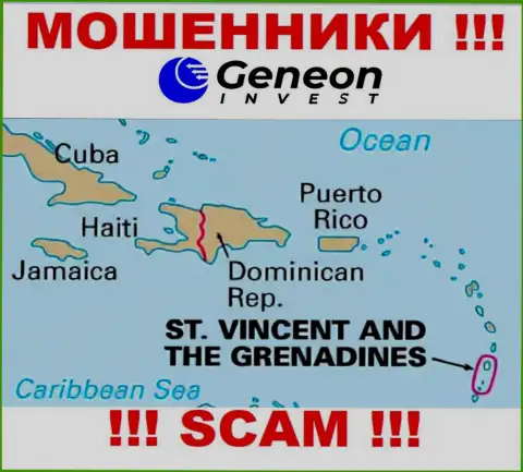 ГенеонИнвест зарегистрированы на территории - St. Vincent and the Grenadines, остерегайтесь работы с ними