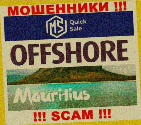 MSQuickSale Com пустили свои корни в оффшорной зоне, на территории - Mauritius