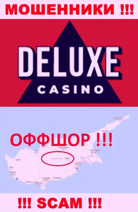 Deluxe Casino - это обманная организация, пустившая корни в оффшоре на территории Кипр