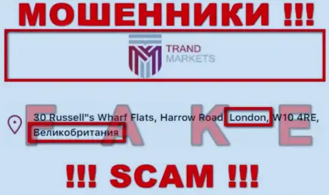 TrandMarkets Com - очевидно интернет мошенники, распространили ложную инфу о юрисдикции организации