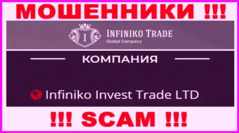 Infiniko Invest Trade LTD - это юридическое лицо шулеров Infiniko Trade