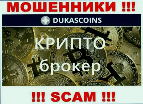 Тип деятельности интернет кидал ДукасКоин Ком - это Crypto trading, однако помните это надувательство !!!