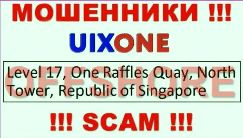 Базируясь в офшорной зоне, на территории Сингапур, Uix One ни за что не отвечая оставляют без средств клиентов