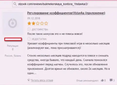 Отзыв наивного клиента, который уже попался в ловушку интернет мошенников из организации 1 x Stavka