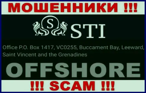 Сток Опционс - это мошенническая организация, расположенная в оффшорной зоне Office P.O. Box 1417, VC0255, Buccament Bay, Leeward, Saint Vincent and the Grenadines, будьте осторожны