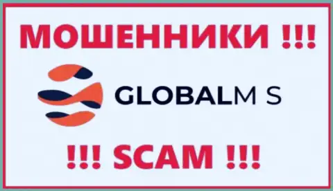 Логотип МОШЕННИКА ГлобалМ-С Ком