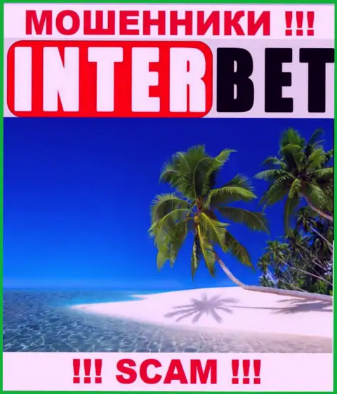 Забрать обратно средства из организации Inter Bet не выйдет, т.к. не найти ни единого слова о юрисдикции компании