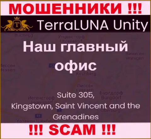 Совместно работать с организацией TerraLuna Unity не советуем - их оффшорный адрес регистрации - Suite 305, Kingstown, Saint Vincent and the Grenadines (инфа с их онлайн-ресурса)
