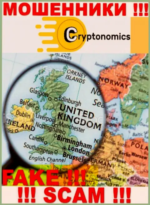 Ворюги Crypnomic Com не предоставляют достоверную информацию касательно их юрисдикции