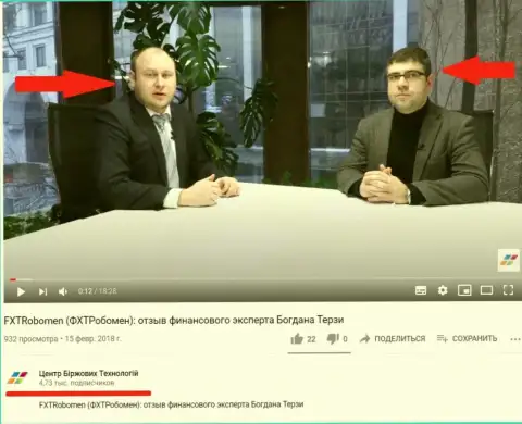 Терзи Богдан и B. Trotsko на официальном YouTube канале CBT Center