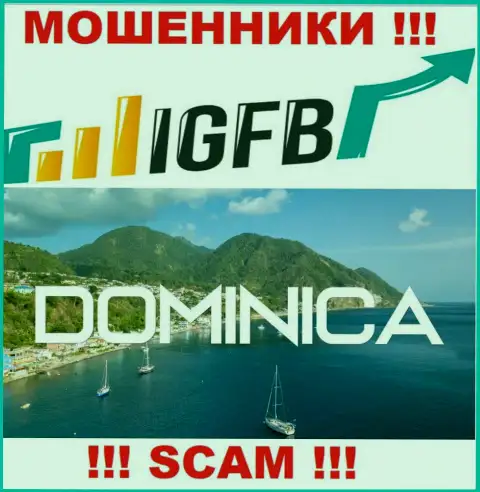 На сайте IGFB говорится, что они обосновались в офшоре на территории Commonwealth of Dominica
