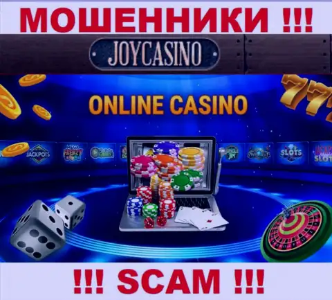 Сфера деятельности JoyCasino Com: Интернет-казино - хороший доход для интернет жуликов