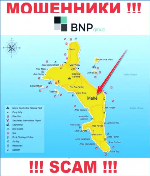 BNPLtd находятся на территории - Mahe, Seychelles, остерегайтесь совместного сотрудничества с ними
