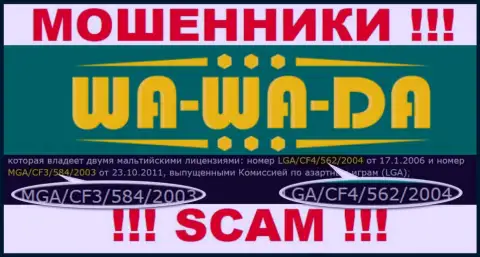 Будьте бдительны, Wa-Wa-Da Com выманивают денежные вложения, хоть и опубликовали свою лицензию на сайте