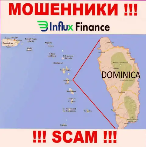 Организация InFluxFinance - это мошенники, пустили корни на территории Commonwealth of Dominica, а это офшорная зона