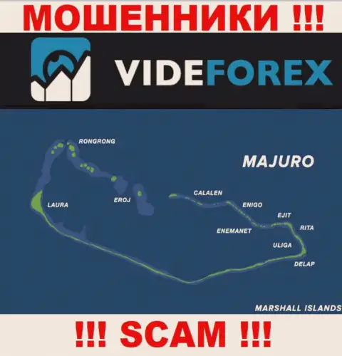 Контора Вайд Форекс имеет регистрацию довольно далеко от своих клиентов на территории Majuro, Marshall Islands