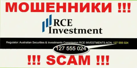 RCEInvestment - это МОШЕННИКИ, невзирая на тот факт, что утверждают о существовании лицензионного документа