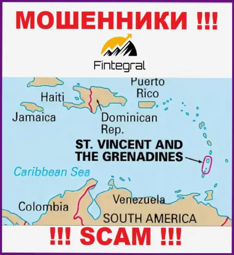 Сент-Винсент и Гренадины - здесь юридически зарегистрирована преступно действующая контора Финтеграл