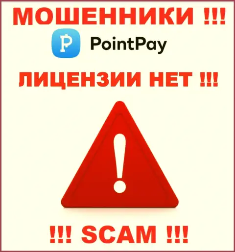 Не имейте дел с мошенниками Point Pay, на их сайте не размещено данных о лицензии на осуществление деятельности компании