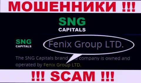 Fenix Group LTD это руководство противозаконно действующей конторы СНГ Капиталс