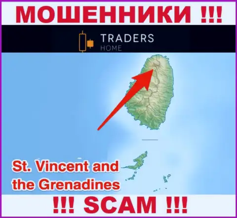 Компания Traders Home имеет регистрацию в офшорной зоне, на территории - St. Vincent and the Grenadines