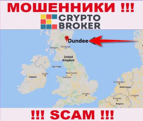 Crypto-Broker Ru беспрепятственно обдирают, потому что разместились на территории - Данди, Шотландия