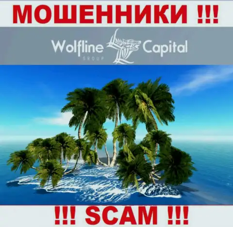 Мошенники Wolfline Capital не публикуют правдивую информацию касательно своей юрисдикции