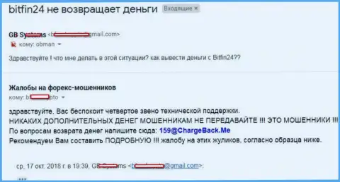 В БитФин24 не выводят депозит forex трейдеру - МОШЕННИКИ !!!